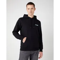 wrangler logo hoodie noir 2xl homme