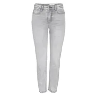 noisy may moni straght ankle fit az277lg high waist jeans gris 31 / 32 femme