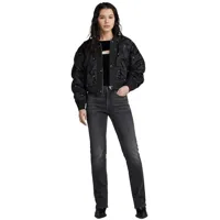g-star cropped party bomber jacket gris s femme