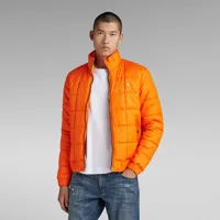 g-star meefic quilted jacket orange xs homme