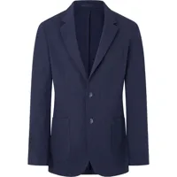 hackett navy texture knit blazer bleu 38 / r0 homme