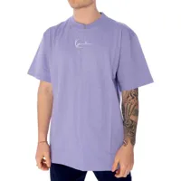 karl kani small signature essential short sleeve t-shirt violet m homme