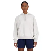 new balance sport essentials french terry hoodie blanc xs femme
