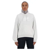 new balance sport essentials french terry logo hoodie gris xs femme