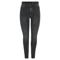noisy may satty skinny fit az346mg high waist jeans gris 31 / 34 femme
