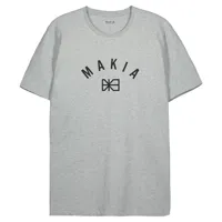 makia brand short sleeve t-shirt gris 2xl homme