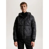 tommy hilfiger mix quilt recycled jacket noir xl homme