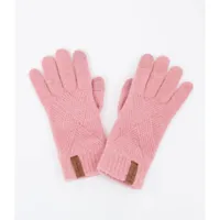 hurley woven knit gloves rose  homme