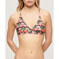 superdry cross backtriangle bikini top multicolore xs femme