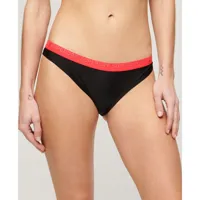 superdry elastic classic bikini bottom noir xs femme