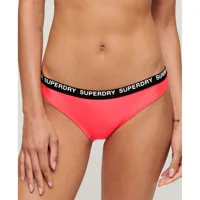 superdry elastic classic bikini bottom rose xs femme