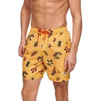 superdry hawaiian print 17´´ swimming shorts jaune xl homme