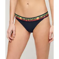 superdry logo classic bikini bottom bleu xs femme