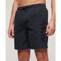 superdry premium embroidered 17´´ swimming shorts noir m homme