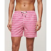 superdry printed 15´´ swimming shorts rose xl homme
