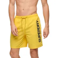 superdry sport graphic 17´´ swimming shorts jaune xl homme