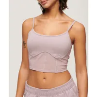 superdry sport tech corset sleeveless t-shirt violet xs femme