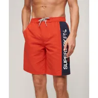 superdry sportswear logo 19´´ swimming shorts rouge xl homme
