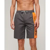 superdry sportswear logo 19´´ swimming shorts gris xl homme
