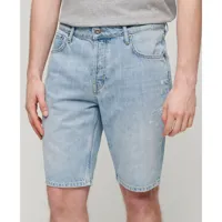 superdry vintage straight shorts bleu 38 homme
