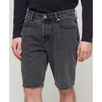 superdry vintage straight shorts gris 38 homme