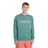 timberland established 1973 embroidery logo crew neck sweatshirt vert l homme