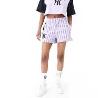 new era mlb lifestyle new york yankees sweat shorts violet xs femme