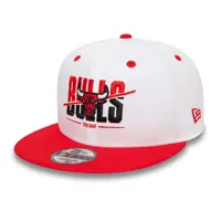 new era white crown 9fifty chicago bulls cap rouge m-l homme