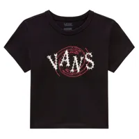 vans spiral down mini short sleeve t-shirt noir s femme