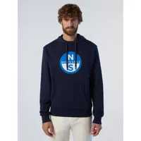 north sails basic logo hoodie bleu 2xl homme