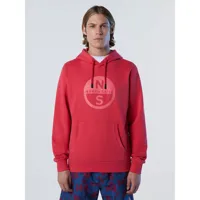 north sails basic logo hoodie rouge 2xl homme