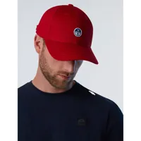 north sails logo baseball cap rouge  homme