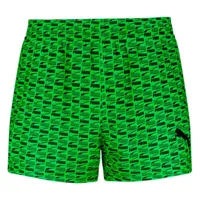 puma logo print swimming shorts vert 2xl homme