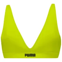 puma padded triangle sports bra vert xl femme
