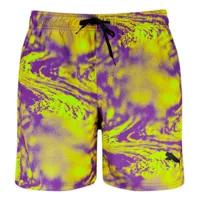 puma printed mid swimming shorts jaune 2xl homme