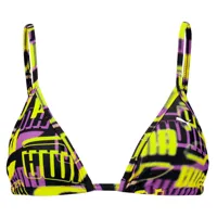 puma printed triangle bikini top multicolore xl femme