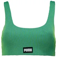 puma ribbed scoop neck bikini top vert xl femme