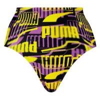 puma swim printed high waist bikini bottom multicolore xl femme