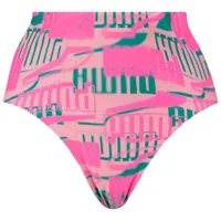 puma swim printed high waist bikini bottom rose xl femme