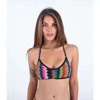 hurley chevron crossback bikini top multicolore xs femme