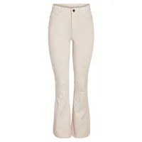 noisy may sallie flare fit high waist jeans beige 31 / 32 femme