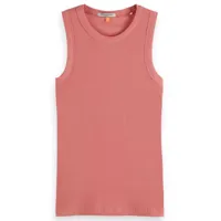 scotch & soda racer sleeveless t-shirt rose xl femme