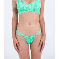 hurley marine front side cheeky bikini bottom vert l femme