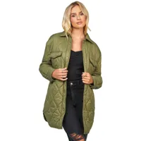 siksilk lightweight quilt jacket vert xs femme