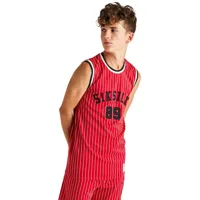 siksilk retro classic basketball sleeveless t-shirt rouge 13-14 years garçon