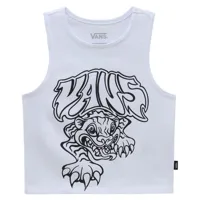 vans prowler fitted sleeveless top blanc m femme
