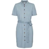 vero moda silvia short sleeve short dress bleu xl femme