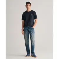 gant vintage wash slim fit jeans bleu 32 / 30 homme