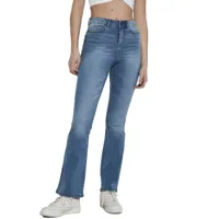 noisy may sallie high waist flare jeans refurbished bleu 31 femme