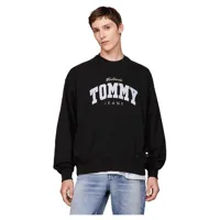 tommy jeans boxy varsity ext sweatshirt noir 2xl homme